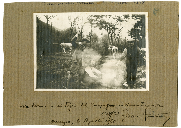 Nazario Sauro tra le macerie di&nbsp;Cese