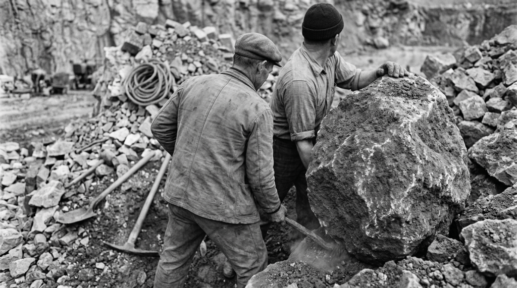 Le cave, gli scalpellini di Capistrello e i casamenti di&nbsp;Avezzano